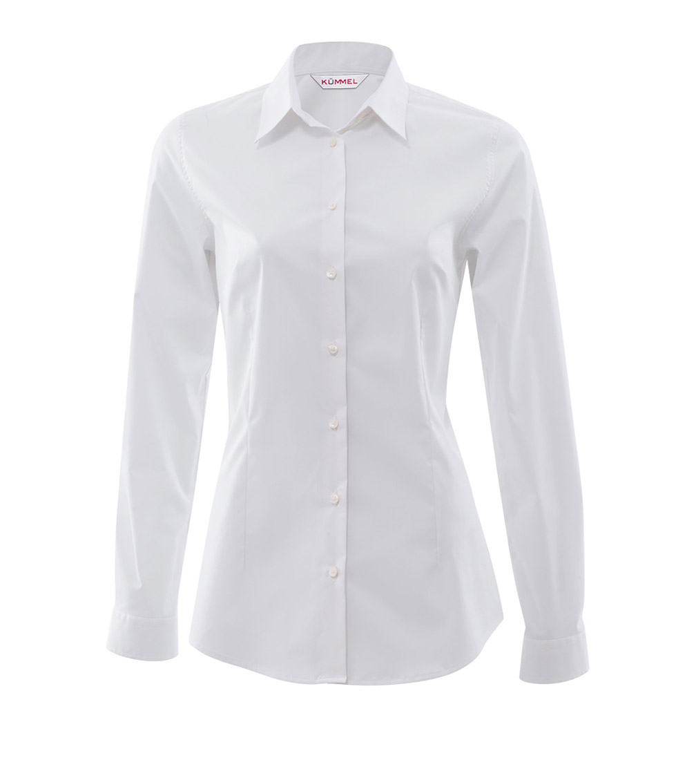 Stretchbluse, langarm, classic fit